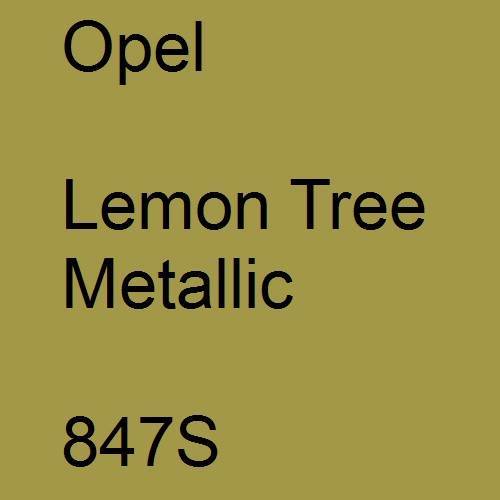 Opel, Lemon Tree Metallic, 847S.